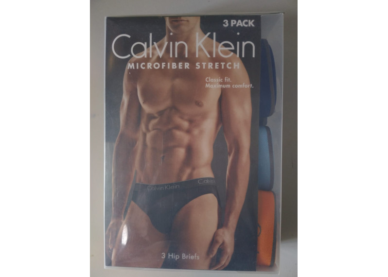 Calvin Klein Microfiber stretch classic fit Hip briefs 3pcs